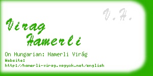 virag hamerli business card